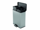Odpadkový koš Curver Deco Bin Duo 26 l + 26 l stříbrný