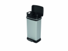 Odpadkový koš Curver Deco Bin Duo 23 l + 23 l stříbrný