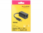 DeLOCK USB 3.2 Gen 1 Adapter, USB-C Stecker > RJ-45 Buchse