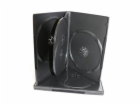 COVER IT box na 4ks DVD médií/ 18mm/ černý