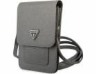 Guess PU Saffiano Triangle Logo Phone Bag Grey Guess prém...