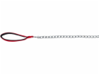 Vodítko Trixie Chain s nylonovou smyčkou - Červené 4 mm