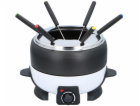 Elektrické fondue + 6 vidliček 2,3 l černá/bílá ED-214663