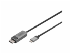 DIGITUS USB Type C / DisplayPort Bidirectional Alu, black 1m