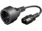 MicroConnect Adapter C14 -Schuko napájecí kabel, 0,23 m (...