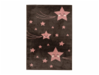 Koberec DOMOLETTI KIDS, 200×140 cm, růžový, šedý
