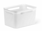 Úložná nádoba ROTHO BRISEN, 16 l, bílá, 36×26,2×21,1 cm