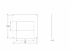 Plastová příruba EUROPLAST KF, 110 x 55 mm