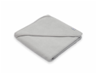 Dětská froté osuška s kapucí New Baby BASIC 80x80 šedá