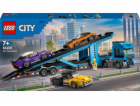 LEGO 60408 City Car Transporter se sportovním autem, stav...