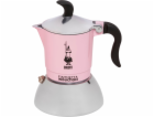Bialetti 6585 Moka konvička 0,09 l Černá, Růžová, Stříbrná