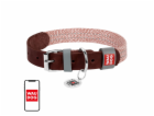 Dog collar made of natural leather and recycled material ...