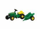 Šlapací traktor Rollytoys John Deere + rollyKid 012190