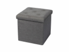 Pouf Domoletti XYF15447BE, šedý, 38 cm x 38 cm x 37,5 cm