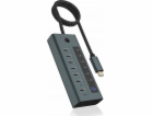 USB HUB Icy Box Hub IB-HUB1457-C31 7portový HUB typu C s ...
