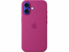 iPhone 16 Silicone Case with MS - Fuchsia