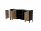 Cama Komoda MERCI 151 x 40 x 74 cm černá/dub řemeslný