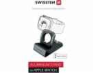 Swissten hliníkový stojánek pro apple watch šedý