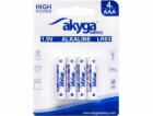 Akyga alkalická baterie AAA LR03 Zn-MnO2, 1.5V/1300mAh, b...