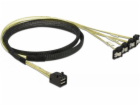 Delock Kabel Mini SAS HD SFF-8643 > 4 x SATA 7 pin samice...