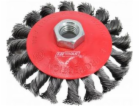 AWTools kroucený kónický kartáč 100mm M14 (AW55135)