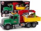 LeanToys Nákladní Auto Jeřáb Přeprava Popelnice Zvuk