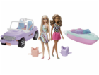 Panenka Barbie Mattel PROMO BARBIE 2 panenky, Jeep a moto...
