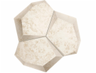 Keramická nástěnná mozaika Alabaster Shine White, 21 x 19 cm