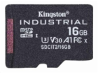 Kingston MicroSDHC karta 16GB Industrial C10 A1 pSLC Card...