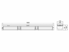 Drenážní žlab s trubkou O 110 mm, B125 Aco Euroline, 1 m