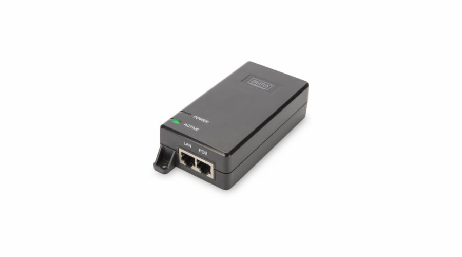 Zasilacz/Adapter PoE+ 802.3at, max. 48V 30W Gigabit 10/100/1000Mbps, aktywny