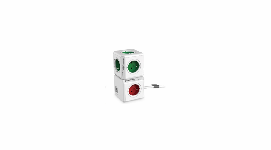 Allocacoc 2402RD/FREUPC power extension 1.5 m 4 AC outlet(s) Indoor Red White