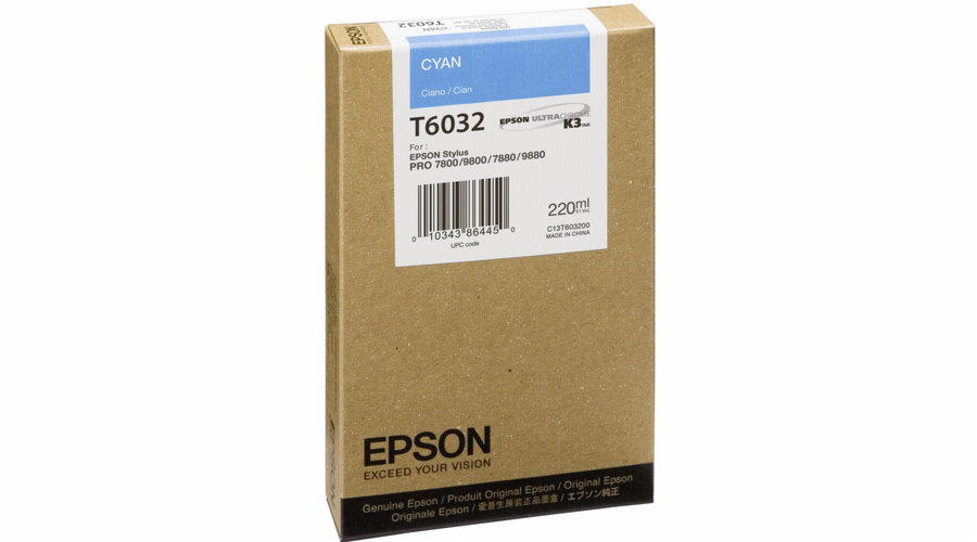 Epson cartridge modra T 603 220 ml T 6032