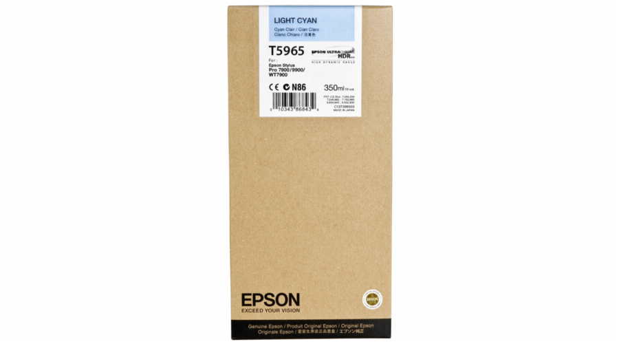 Epson cartridge svetle modra T 596 350 ml T 5965