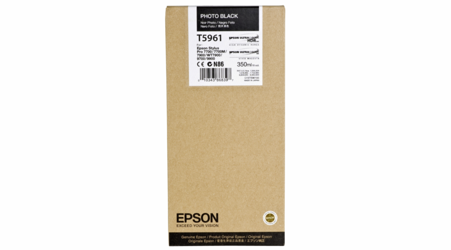 Epson cartridge foto cerna T 596 350 ml T 5961