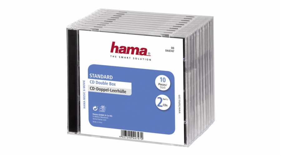 Hama CD Double Box 10 kusu Jewel-Case 44747