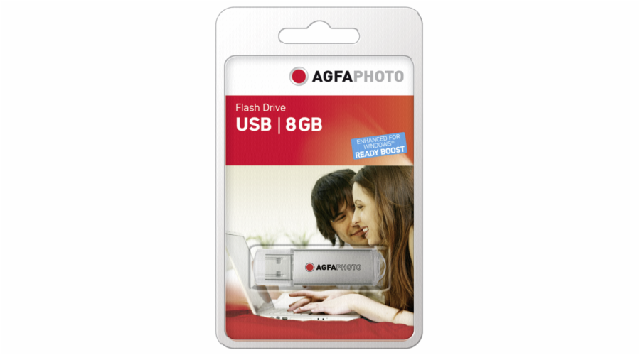 AgfaPhoto USB 2.0 stribrna 8GB 10512