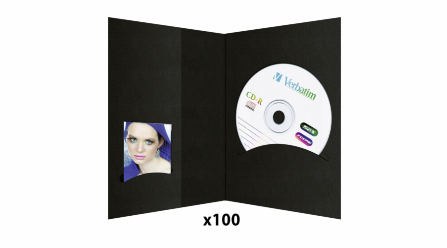 1x100 Daiber desky pro pasove foto s CD prihrad.do 10x15 cerna