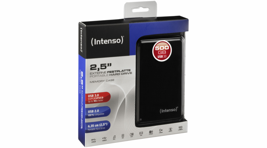 Intenso Memory Case 500GB 2,5 USB 3.0 černá