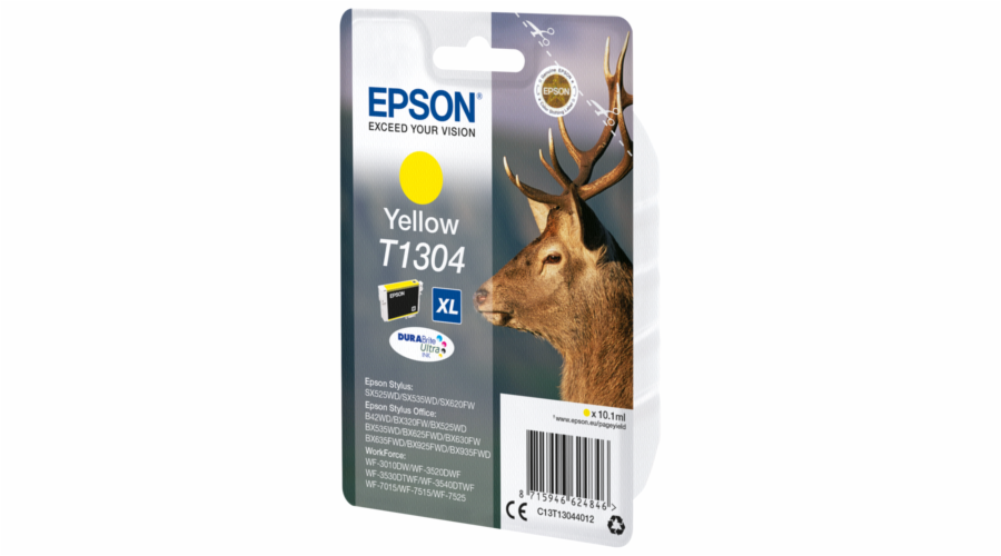 EPSON ink bar Singlepack "Jelen" Yellow T1304 DURABrite Ultra Ink (10,1 ml)