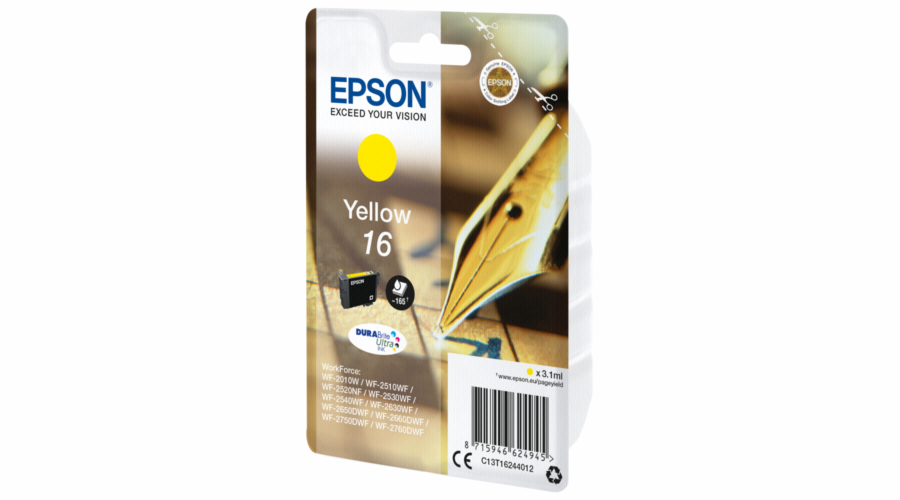 EPSON ink bar Singlepack ""Pero"" Yellow 16 DURABrite Ultra Ink