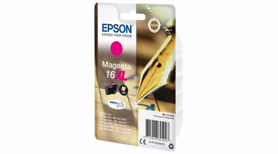 EPSON ink bar Singlepack ""Pero"" Magenta 16XL DURABrite Ultra Ink