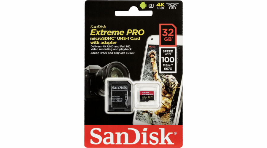 SanDisk microSDHC A1 100MB 32GB extreme Pro SDSQXCG-032G-GN6MA
