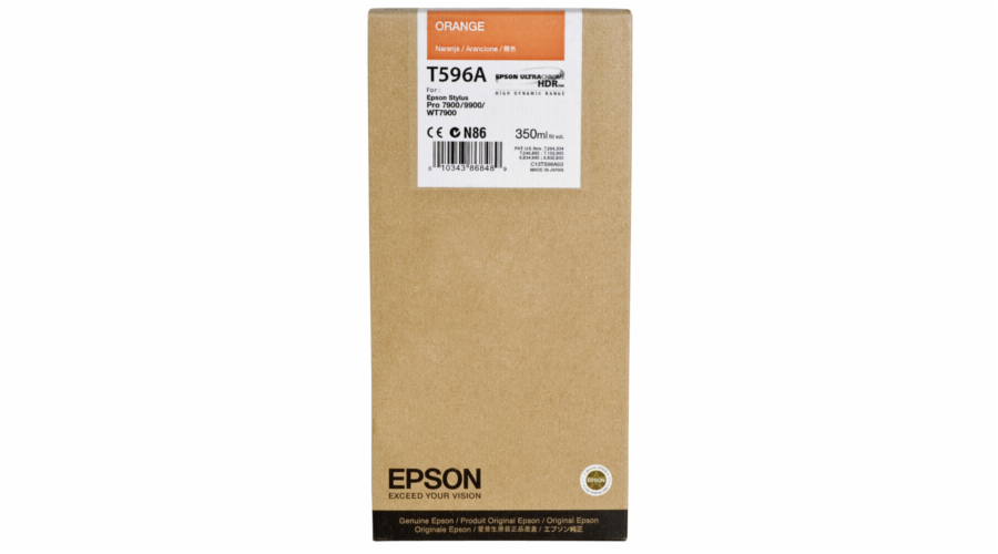 Epson cartridge oranzova T 596 350 ml T 596A