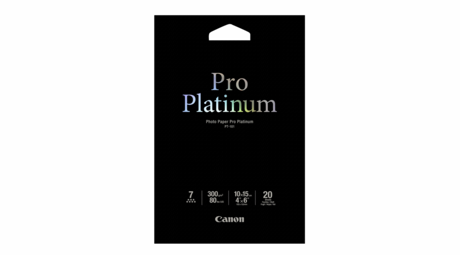 Canon PT-101 10x15 cm, 20 listu Foto papir Pro Platinum 300 g