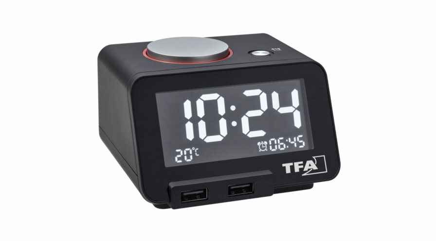 TFA 60.2017.01 Homtime Digital Alarm Clock