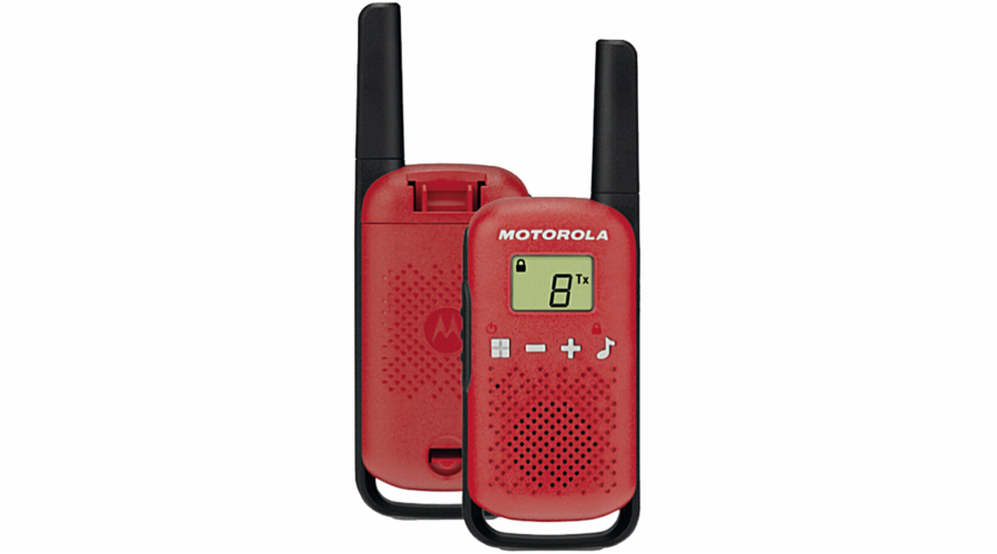 Motorola TALKABOUT T42 two-way radio 16 channels Black Red