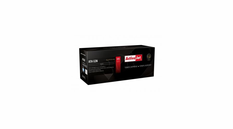 Activejet ATH-53N Toner (replacement for HP 53A Q7553A Canon CRG-715; Supreme; 3500 pages; black)