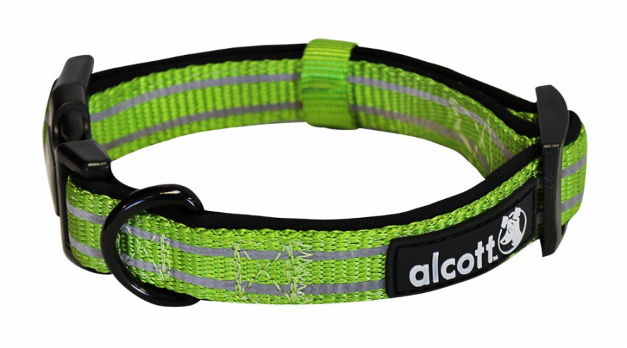 Alcott Reflexní obojek pro psy Adventure zelený velikost L