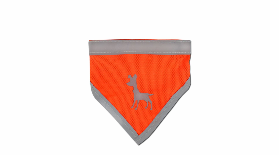 Alcott Reflexní šátek pro psy oranžový velikost S